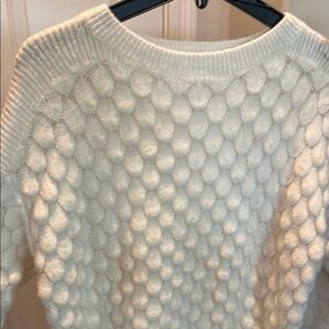 Cozy White Cable Knit Sweater
